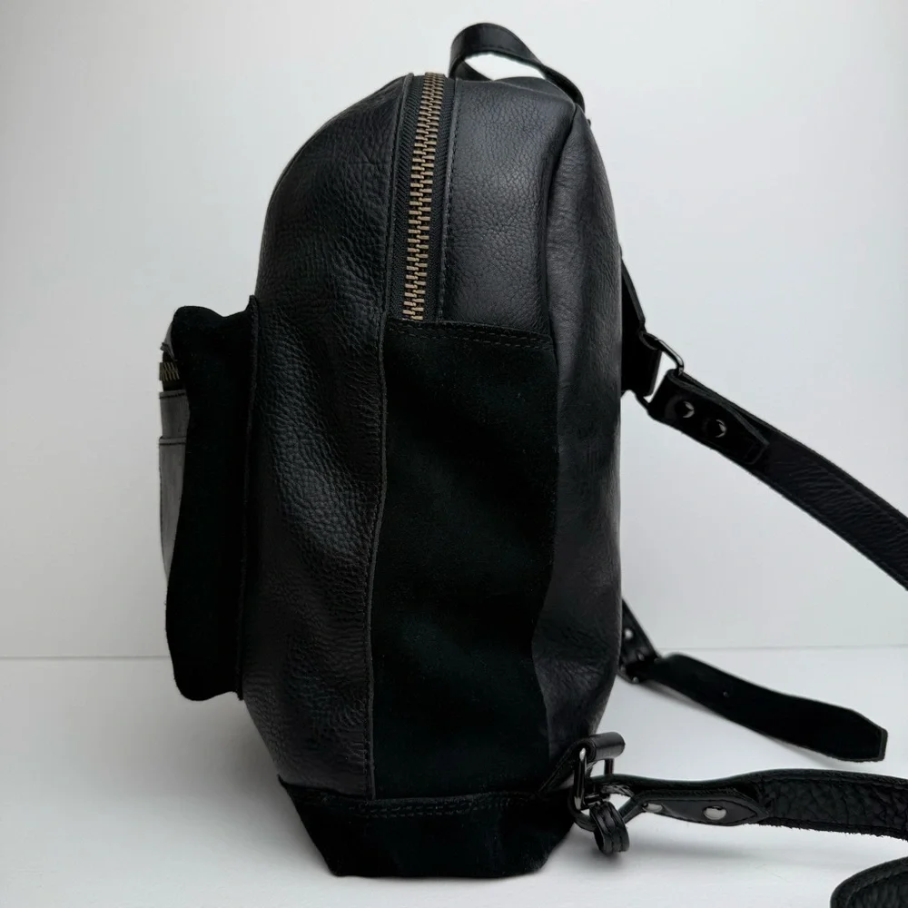 Dr. Martens Harness Backpack Black Leather Slouch Bag